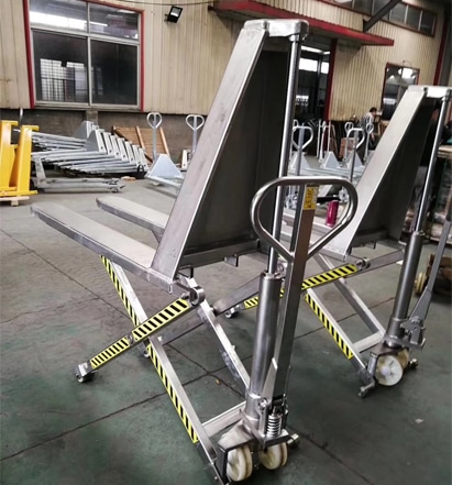 stainless steel pallet truck high lift