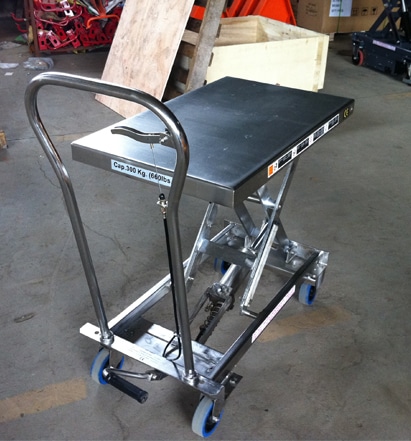 Stainless Steel Hand Pallet stacker
